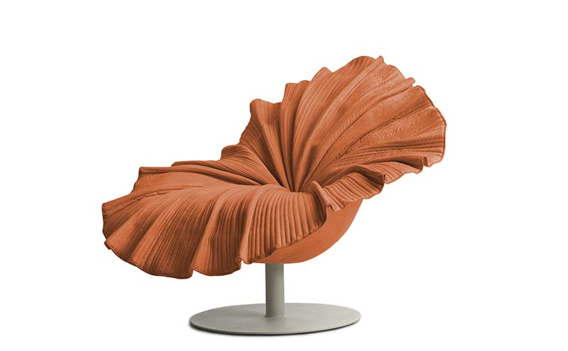 High replica Colorful bloom easy chair flower shape chair bloom lounge chair in fabric modern calssic lougne chair
