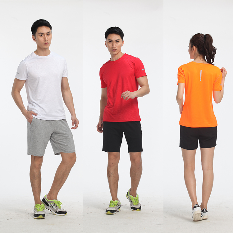 Men T shirt with customer logo adding unisex