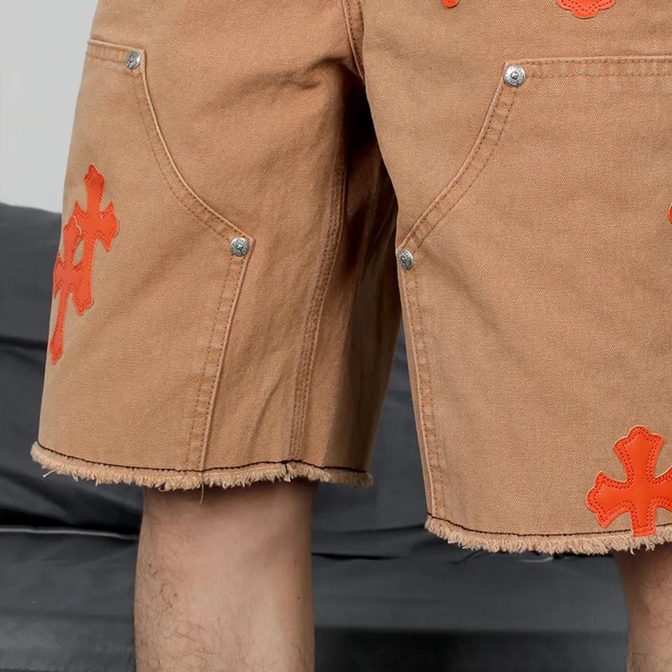 Wholesale Best Quality Half Jeans Short Biker Machine Wash Cold Plus Size Denim Shorts for Men