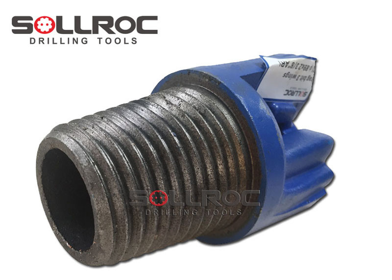 89mm stepped 3 wings Drag Drill Bit 3 1/2 inch for drill pipe 76mm