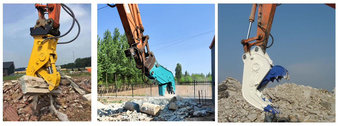 1600kg Concrete Hydraulic Pulverizer Attachment For Excavator
