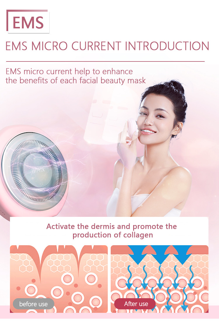 Portable 1000mAh Food Grade Silicone Face Cleansing Brush