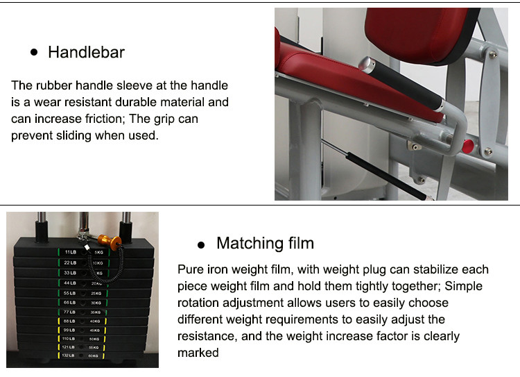 Seated Matrix Leg Extension Machine With Customized Weight Stack