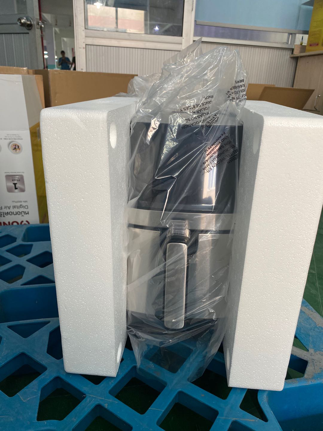 6l Digital Air Fryer Oven Stainless Steel Multifunctional Small Smart Square Healthy Electric Household Use