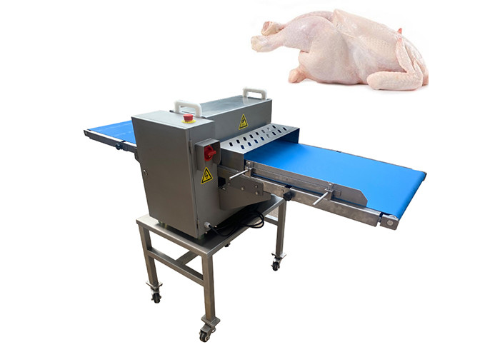 TJ-309D Customized 500 Width Conveyor Belt Fresh Meat Slicer With Double Blades For Slicing Meat Without Damage