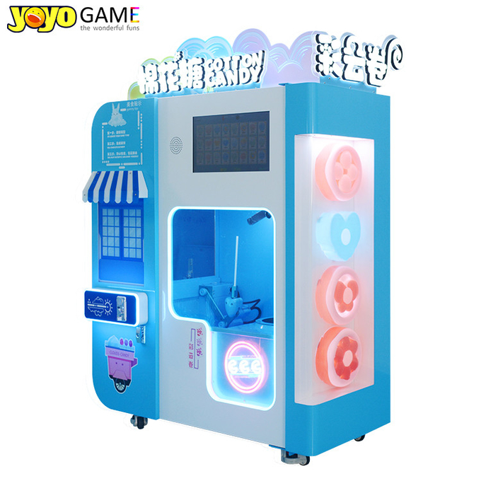 Full Automatically Small Flower Sugar Cotton Candy Vending Machine to Make Cotton Candy
