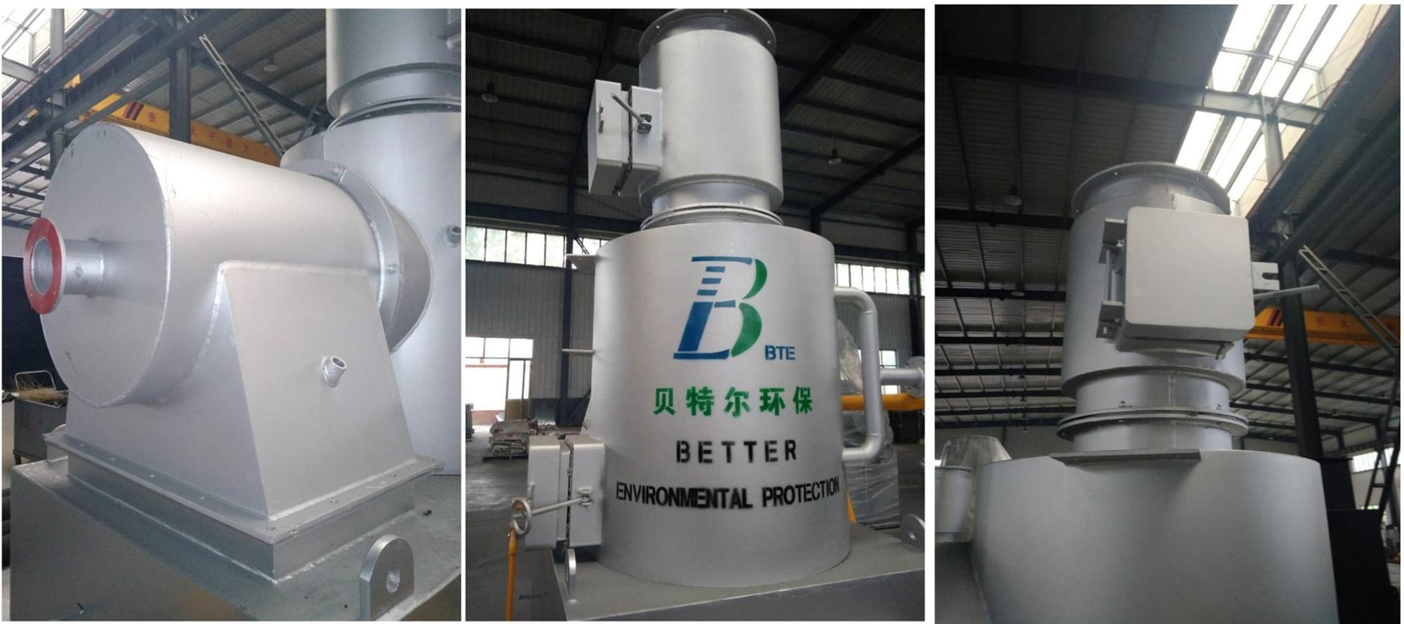 20kg-500kg Dead Animal Paper Incinerator for Smokeless Waste Disposal in Hospitals