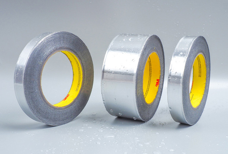 3M 425 Aluminum Foil Tape 0.12mm Thick Silver Flame Retardant Tape