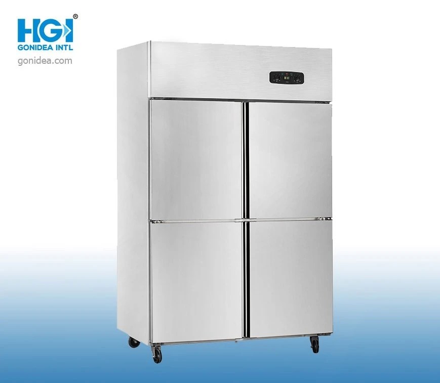 Low Noise Kitchen Storage Refrigerator With R600A Refrigerant And Glass Door