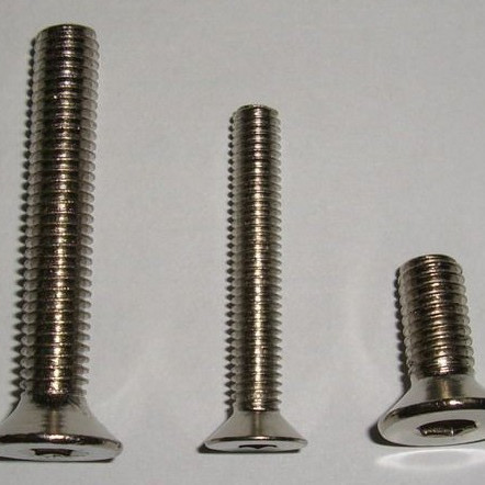 DIN7991 Standard 316 Stainless Steel Flat Head Hex Socket Countersunk Machine Bolt M10 6605- in Inch and Metric System