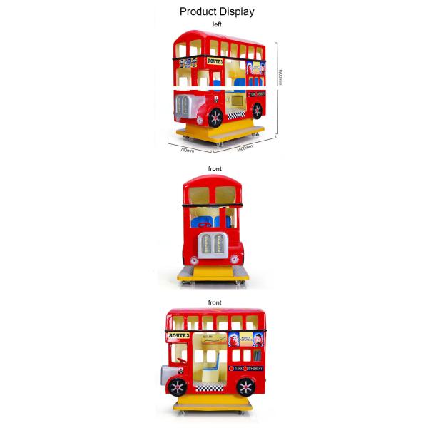 Funny London Bus Kiddie Ride Game Machine For Shopping Center