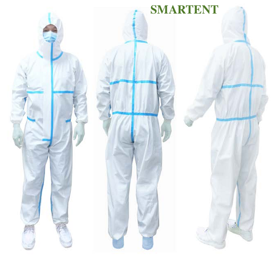 Bonded Fabric One Size Fit Full Body Disposable Coveralls