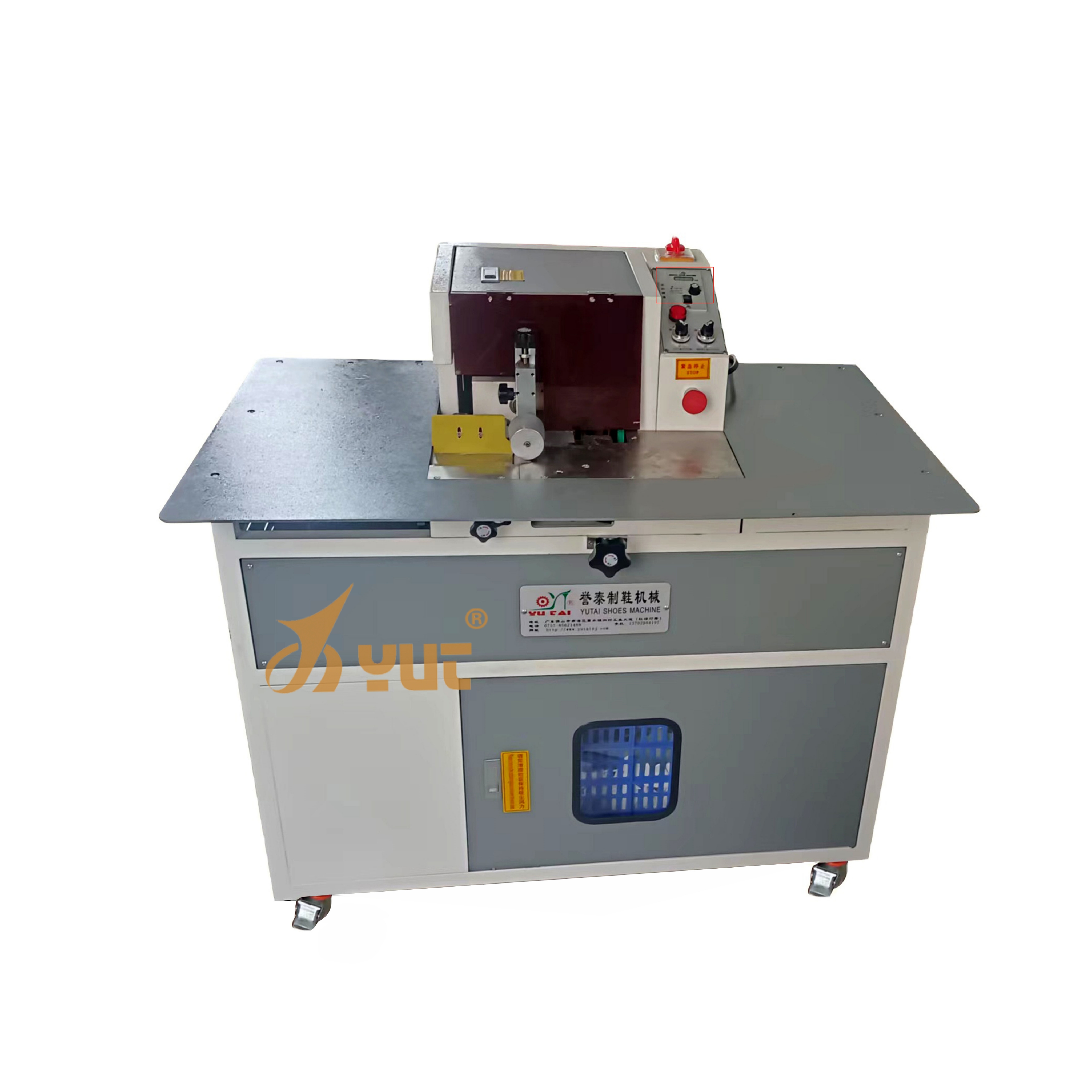 380V/50Hz Voltage YUTAI Sponge Insole Pad Foam EVA Skiving Machine for Leather Package Dimensions 1150*700*1200MM
