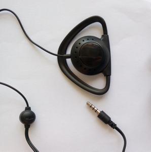 Buy cheap Single-side earphone with Mic and 4-pole plug ear hook headphone for tour guide system product