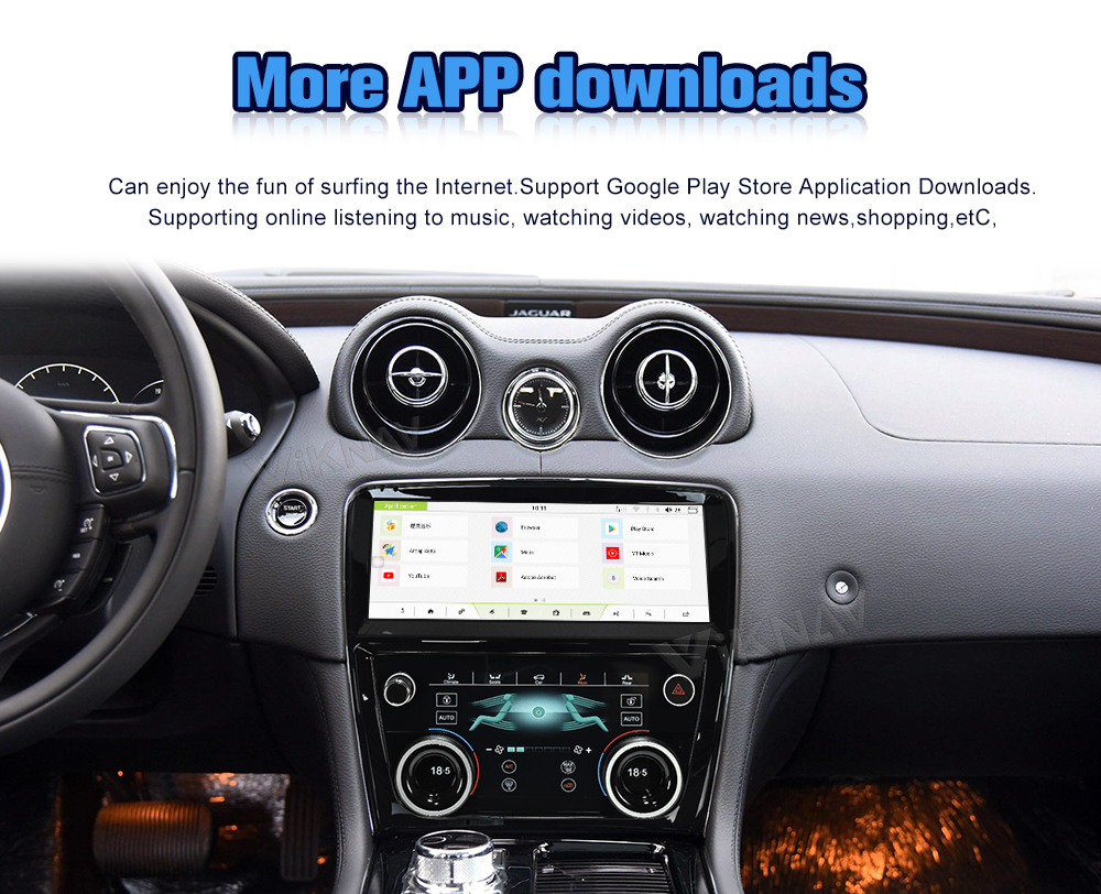 10.25 inch Touch Screen Stereo For 2009-2018 Jaguar XJ XJL Multimedia Player Stereo Android GPS Navigation Carplay