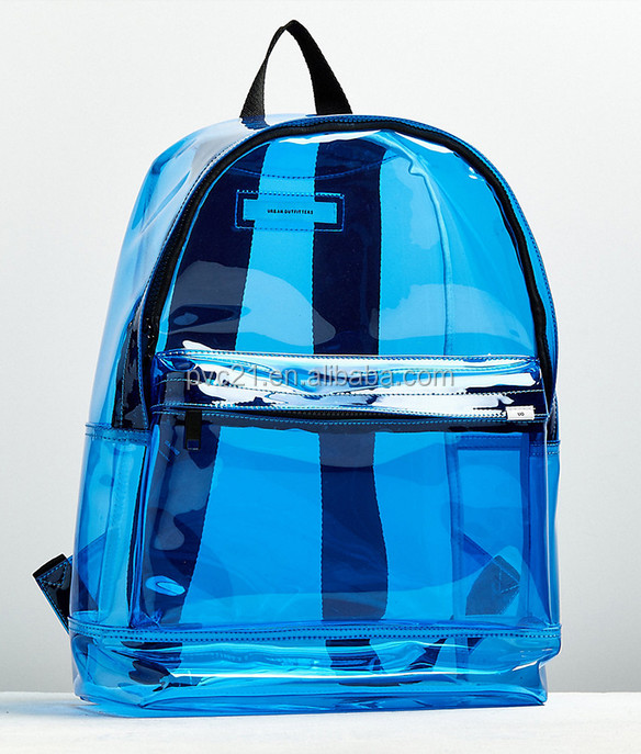 Wholesale Custom School Bag Kids Backpack Student Waterproof Clear PVC Backpack Transparent