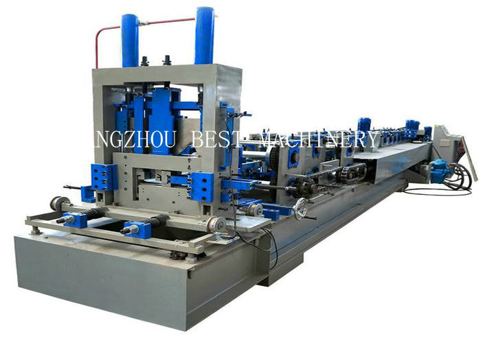 Galvanized Steel C/Z Purlin Roll Forming Machine Automatically With Pre - Cutting