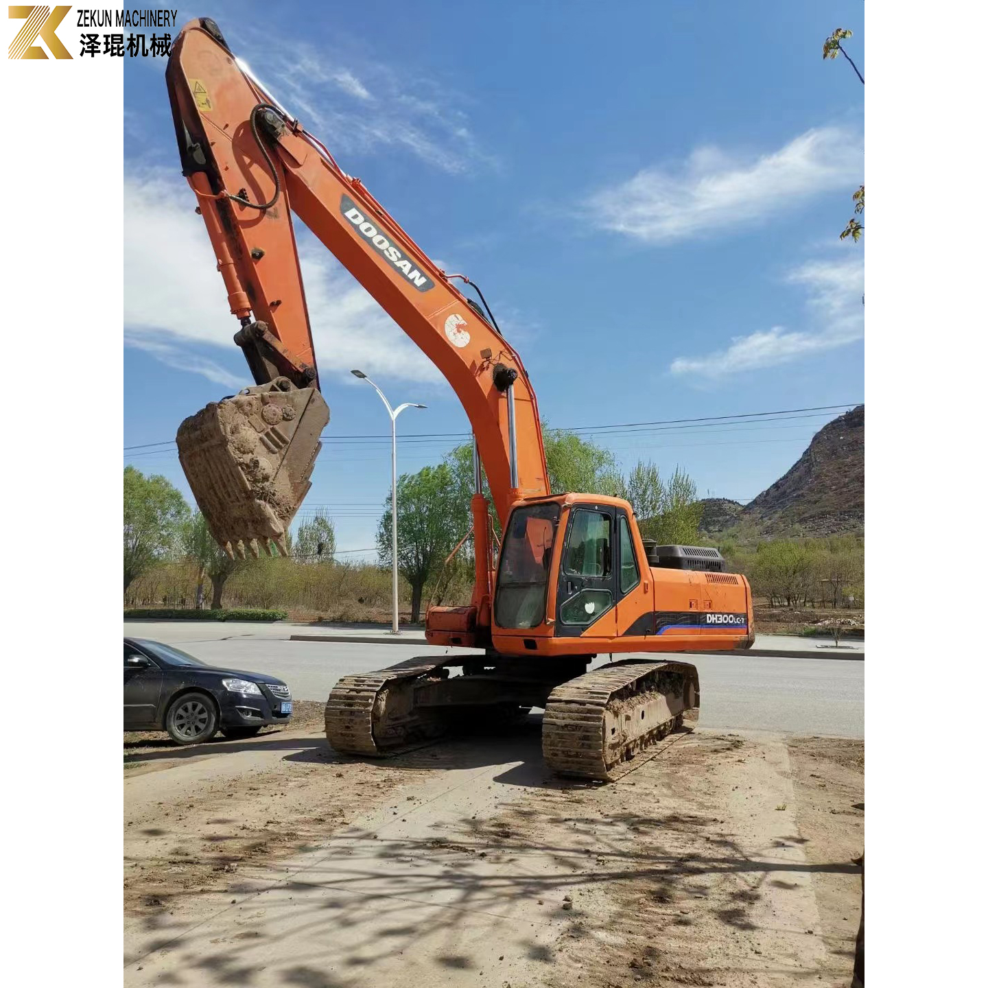 DH300-7 Used Doosan Excavator 30Ton 2017 Year Hydraulic Cylinder For Mining