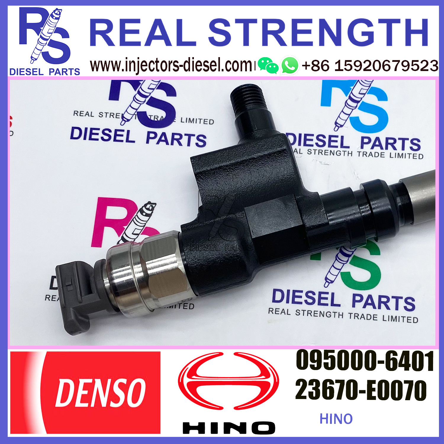 Diesel Common Rail Injector 095000-6401 095000-6400 095000-6402 For HINO 23670-E0070 23670-E0071
