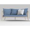 Buy cheap Aluminum Woven Rope Loveseat Patio Lounge Outdoor Sofa Set from wholesalers