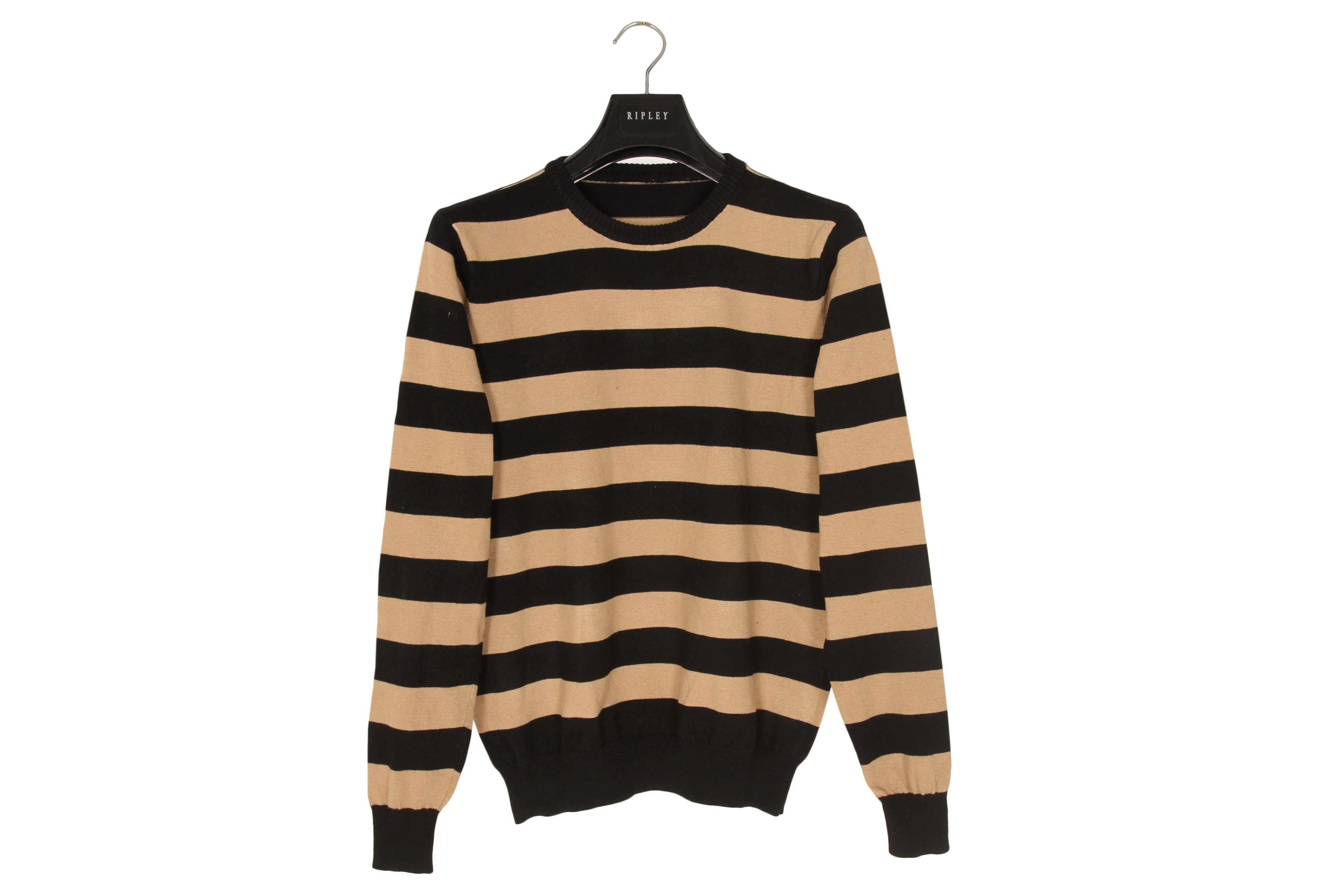 Polyester Womens Striped Long Sleeve Sweater For Autumn