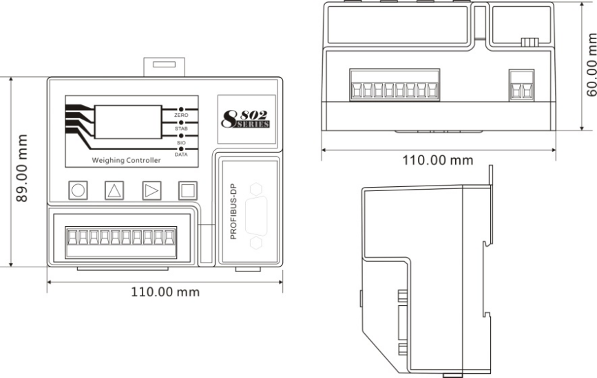 Industrial Profibus TCP GM8802S-T Weighing Scale Indicator