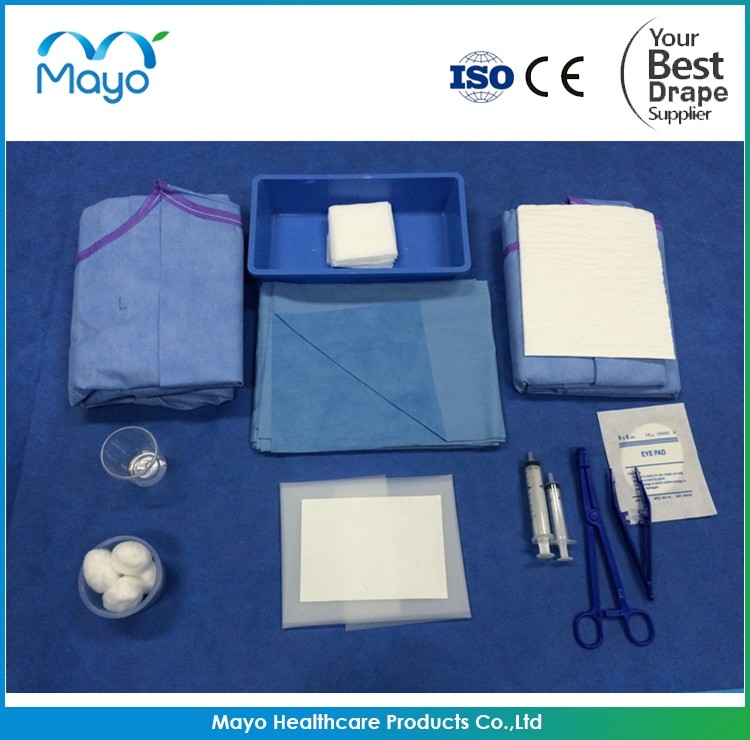 Sterile Surgical Fenestrated Opthalmology Eye Drapes Pack