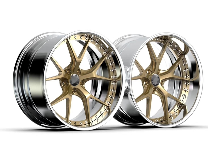 forged alloy wheels 2 pieces Chrome wheel rims forged concave wheels
