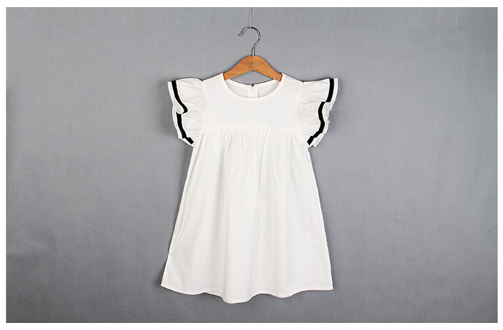 Summer Children'S Clothing Girls Princess Dress Children'S White Beach Dress