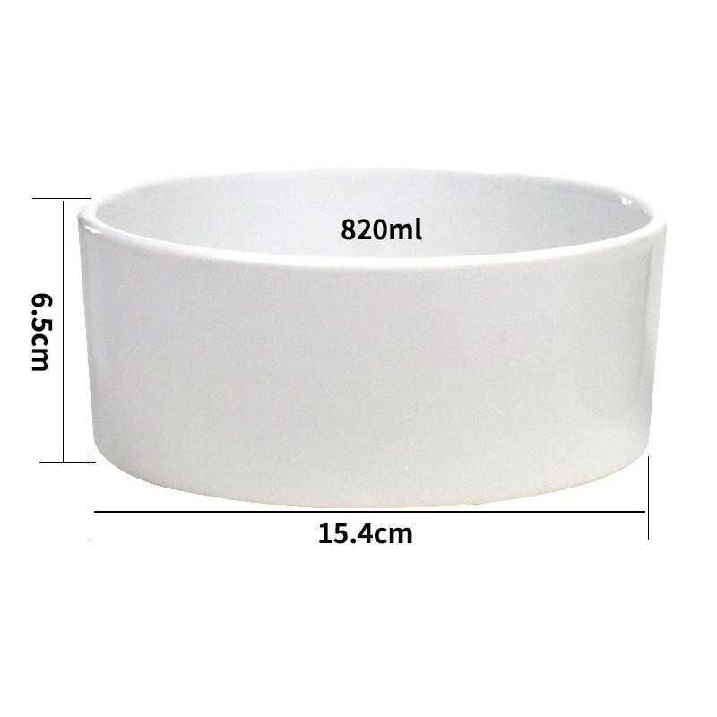 5'' 6'' Coated Ceramic Sublimation Dog Bowl Blanks Custom Sublimation Blank