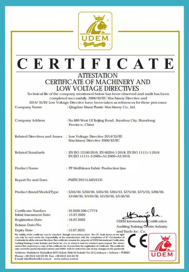 KN95 KF94 FFP2 Standard Mask Filter PP Meltblown Nonwoven Fabric Making Machine