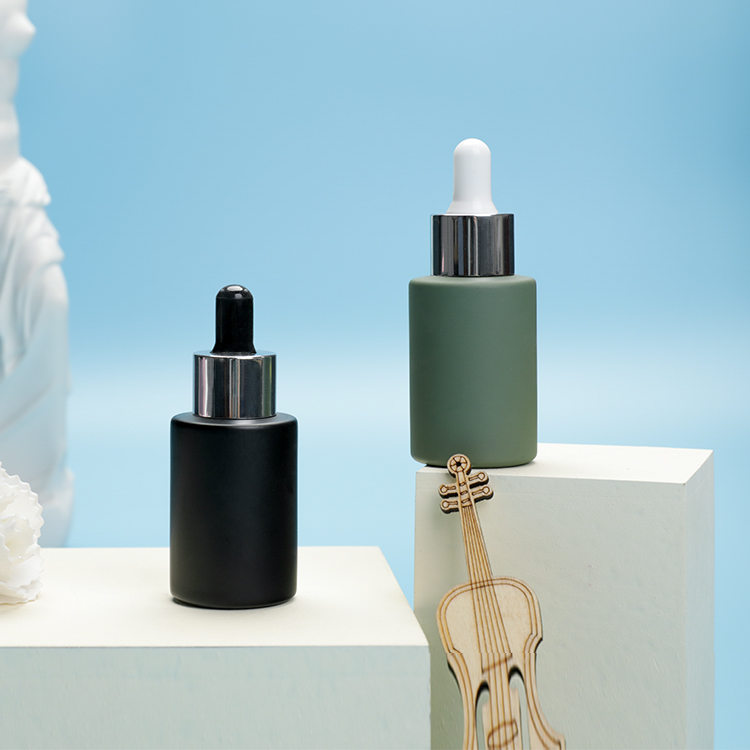 Essential Oil Serum Clear Frosted Color Glass Dropper Bottle 30ml 20ml