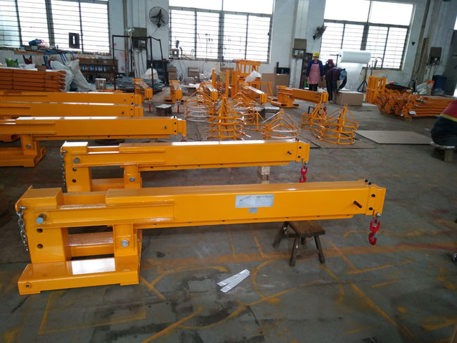 Appliance Forklift Attachment Telescopic Fork Mounted Crane Jib Boom