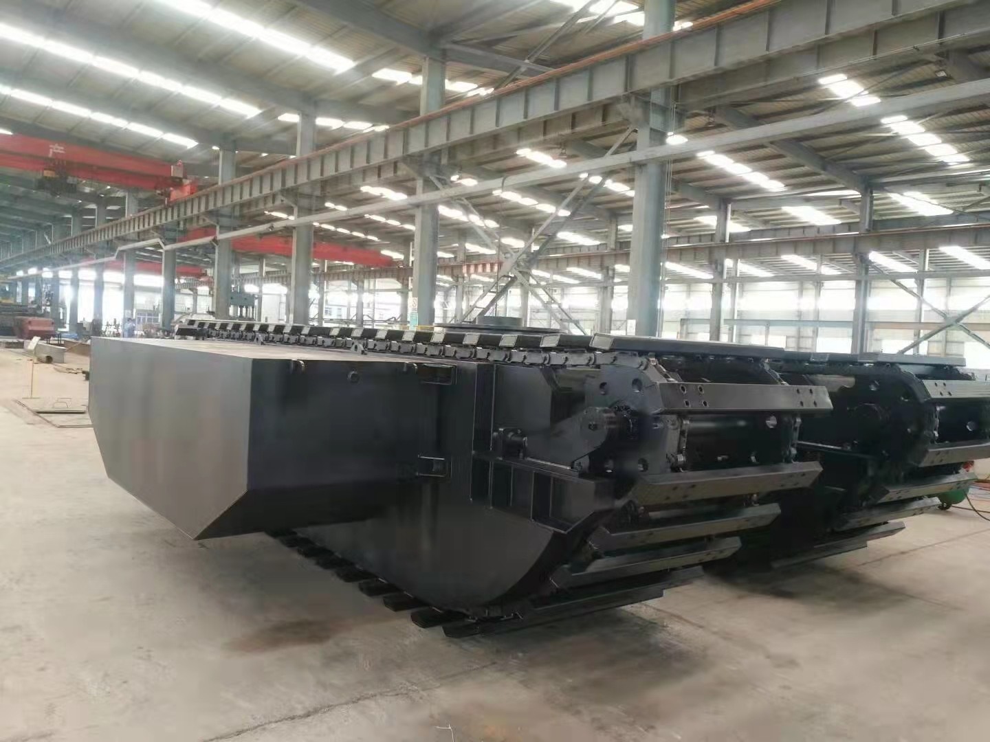 Q355B Steel Amphibious Excavator Under Carriage For Dredging River