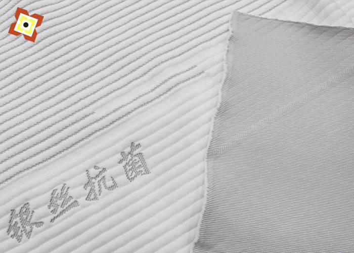 Breathable Mattress Pillow Fabric Bamboo Fiber Graphene Air Layer Knitted Jacquard Memory