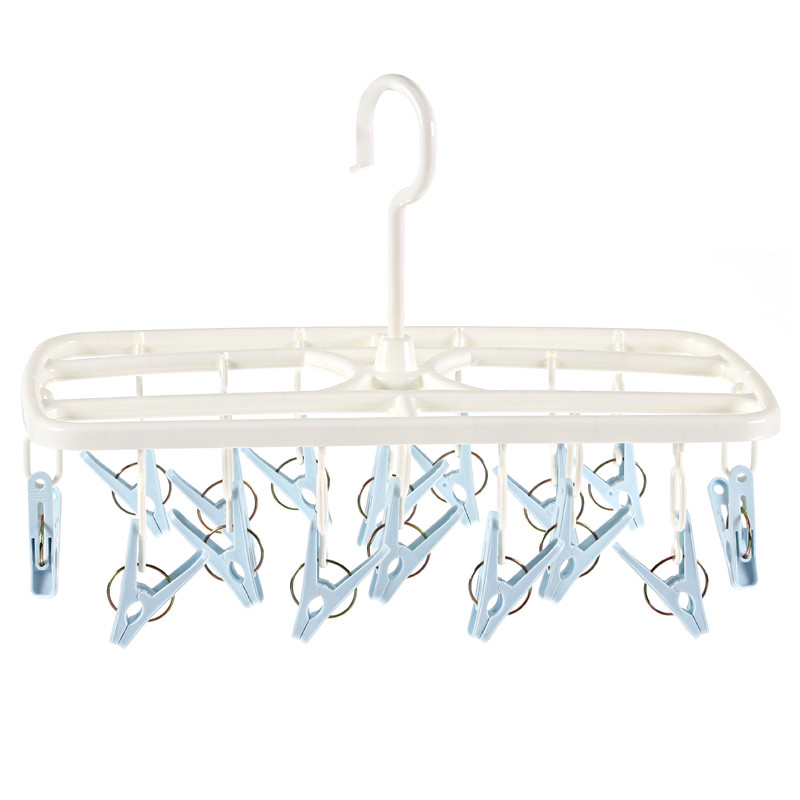 16 Non Slip Children Sock Drying Rack Laundry Hanger Clothes Hanger Clips
