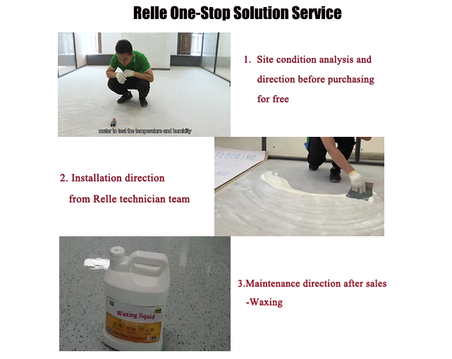 CE SGS 3mm Relle Flooring PVC Surface ESD Conductive Vinyl Tile