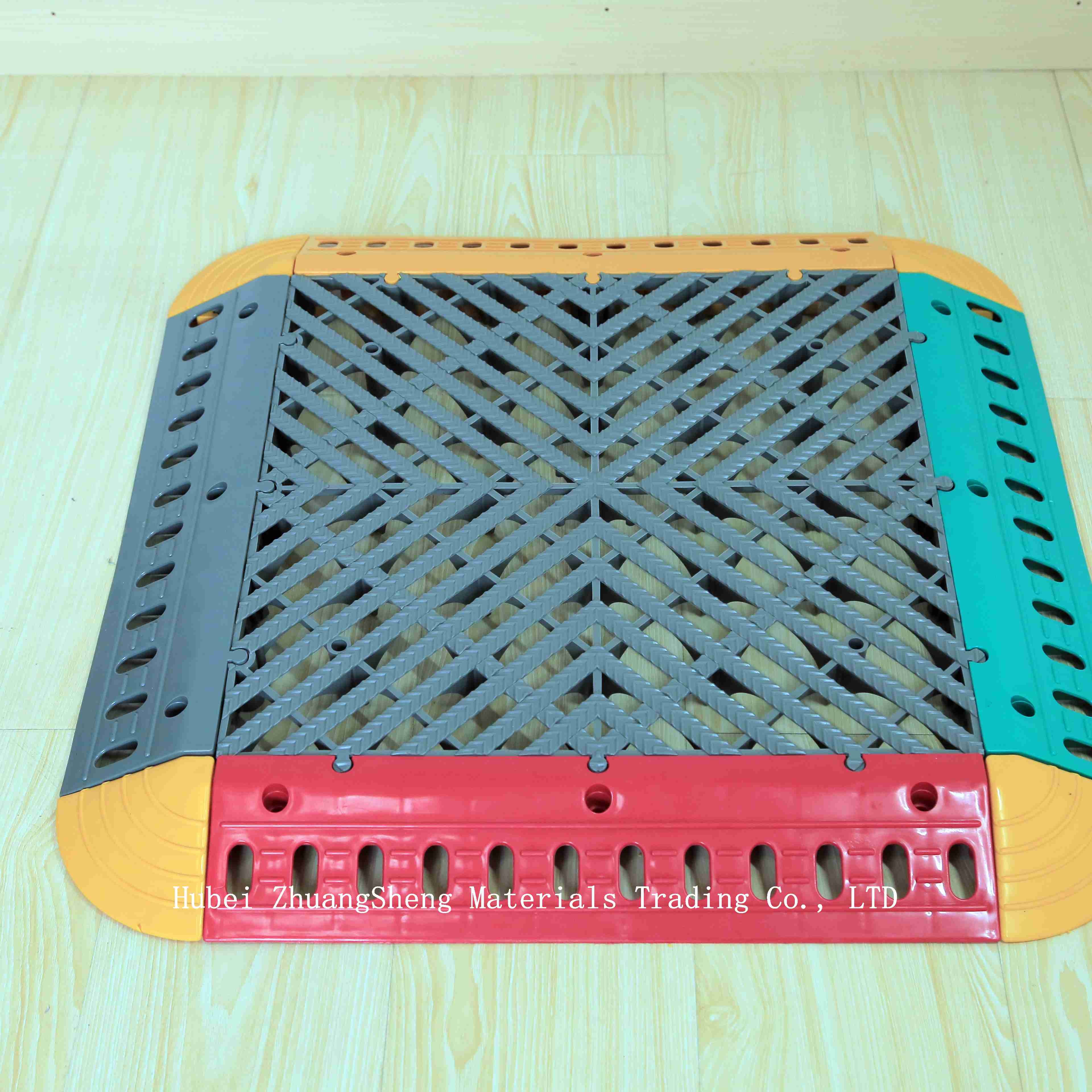 3.9mm Plastic Walkway Grating/ Plastic Permeable Floor / Outdoor Non Slip Plastic Flooring By Plastic Injection Molding