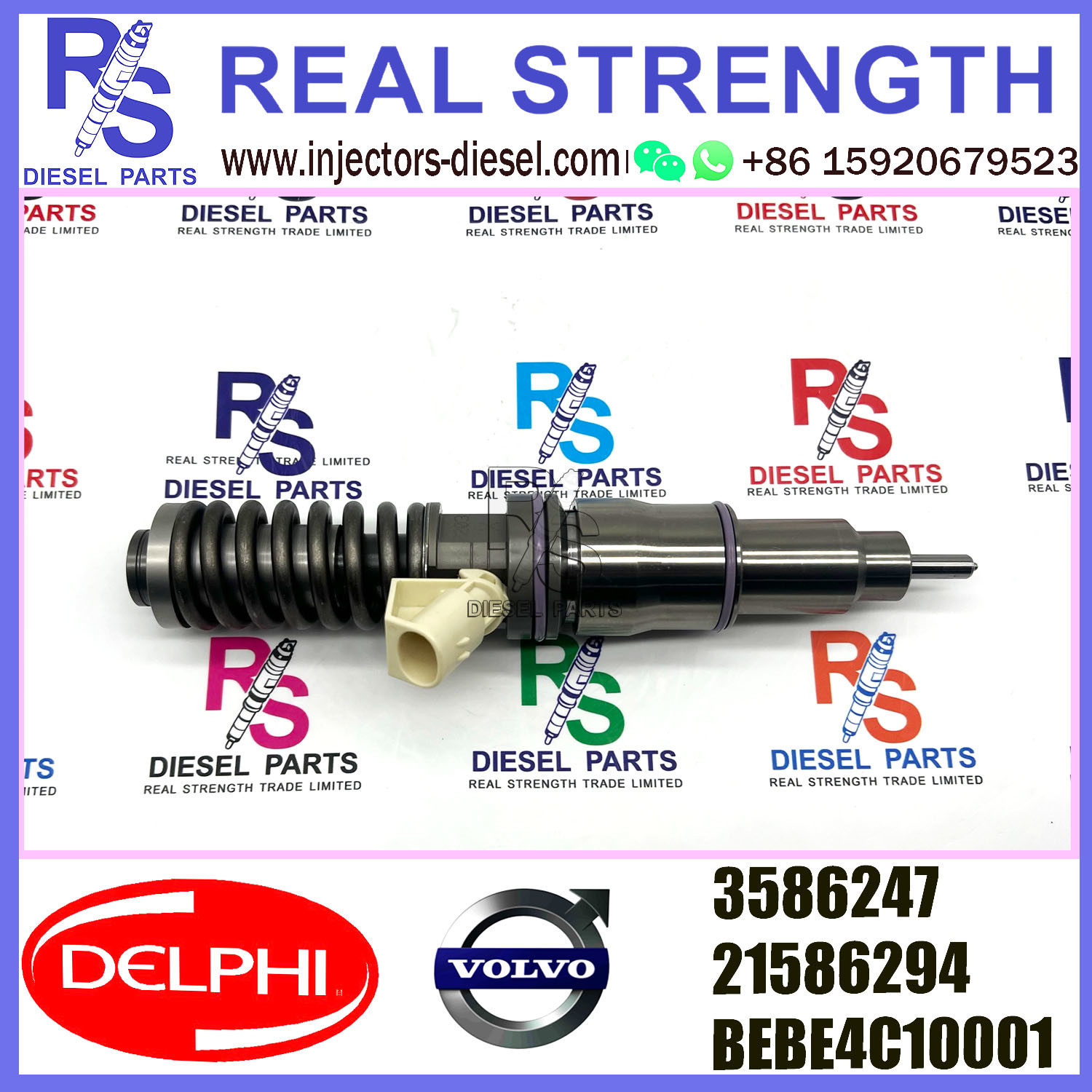 21586294 Delphi Diesel Injectors 03586247 BEBE4C10001 E1 For V-O-L-V 9.0 LITRE TRUCK