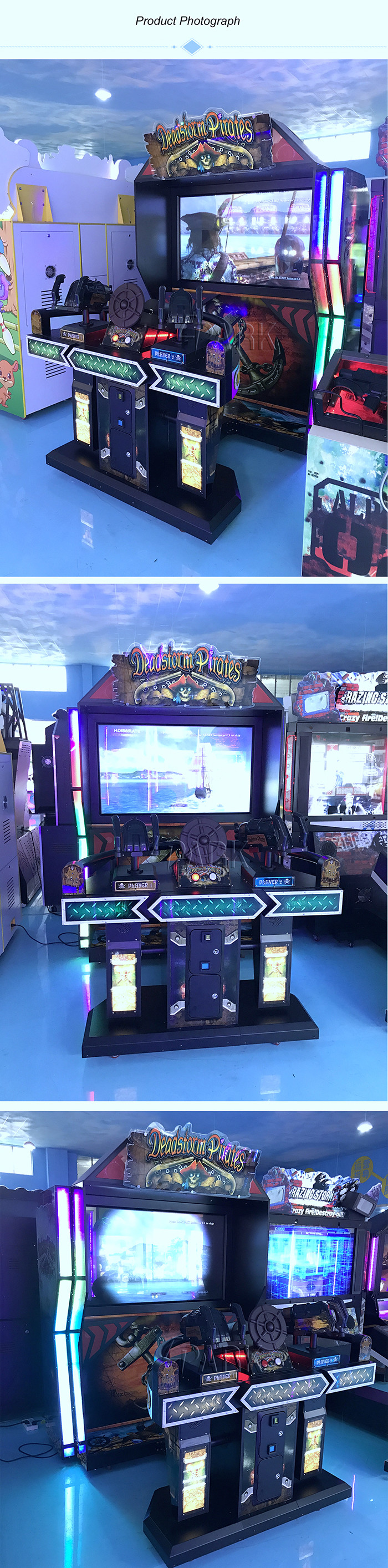 Deadstorm Pirates Coin Operated Video Game Machine For Adult 450W