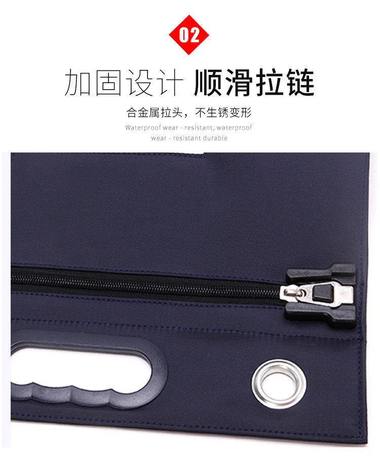 CROSS BORDER SOLID COLOR OXFORD CLOTH TICKET DOCUMENT BAG DOCUMENT BAG TICKET BAG DELIVERY BAG VOUCHER BAG A4 PAPER BAG