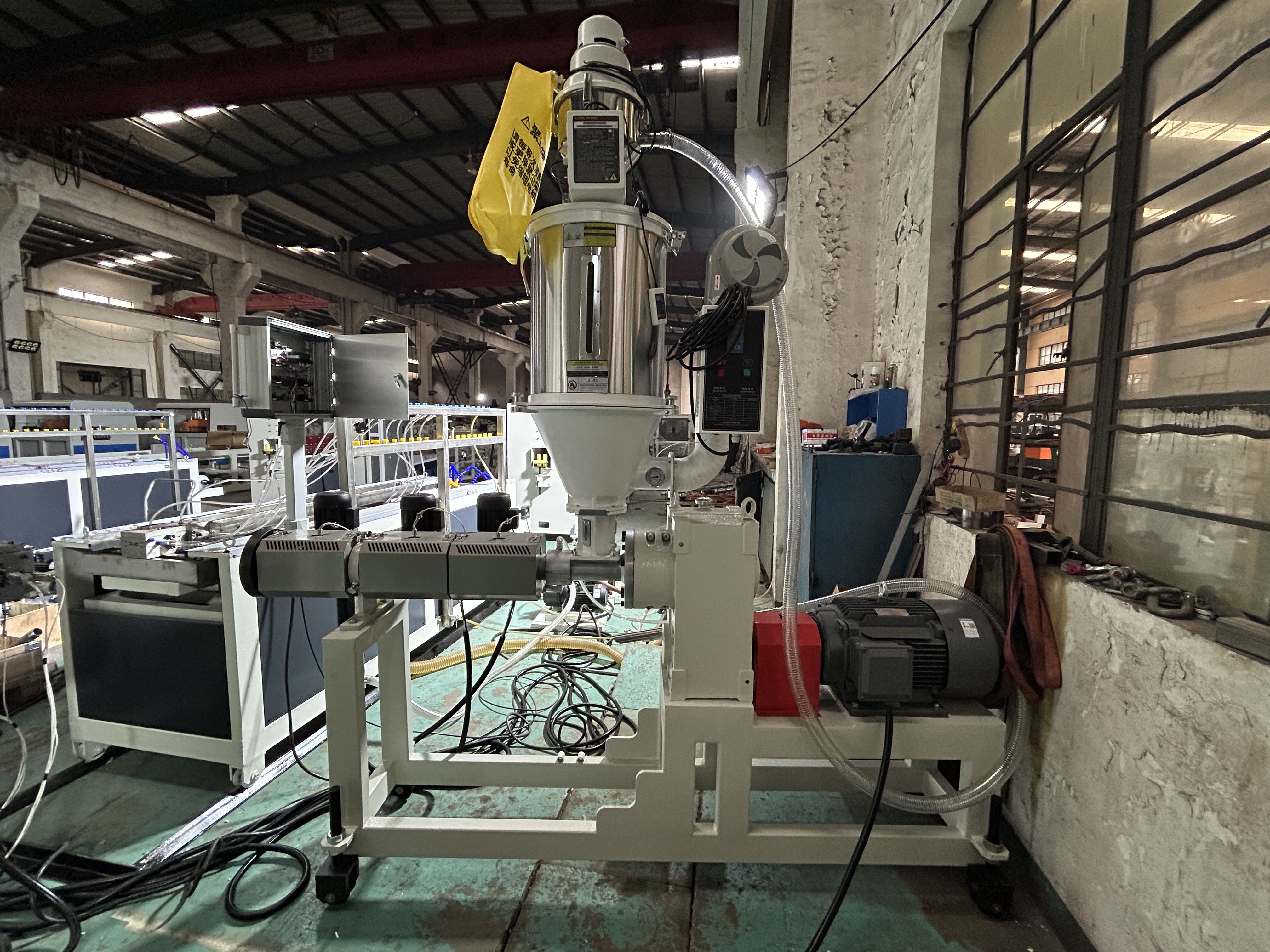 Precise Transparent PVC Price Tag Extrusion Line With Conical Twin Screw Extruder