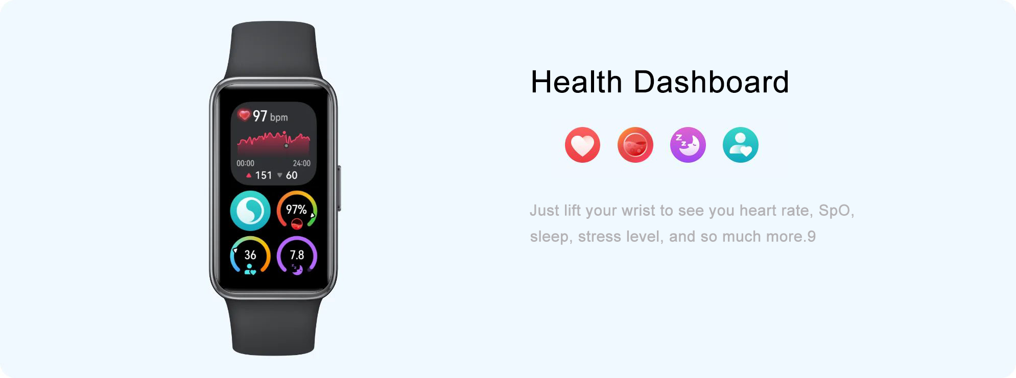 2025 NEW Original HUAWEII Band 9 Smart Watch Sleep Health Management Touch Screen Sports Bracelet