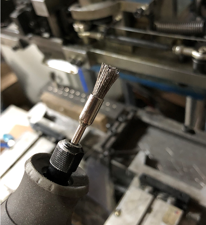 Mini Steel Wire Polishing Brush 16mm / 24mm Crimped Wire Wheel Brush Lightweight High Performance Oem / Odm
