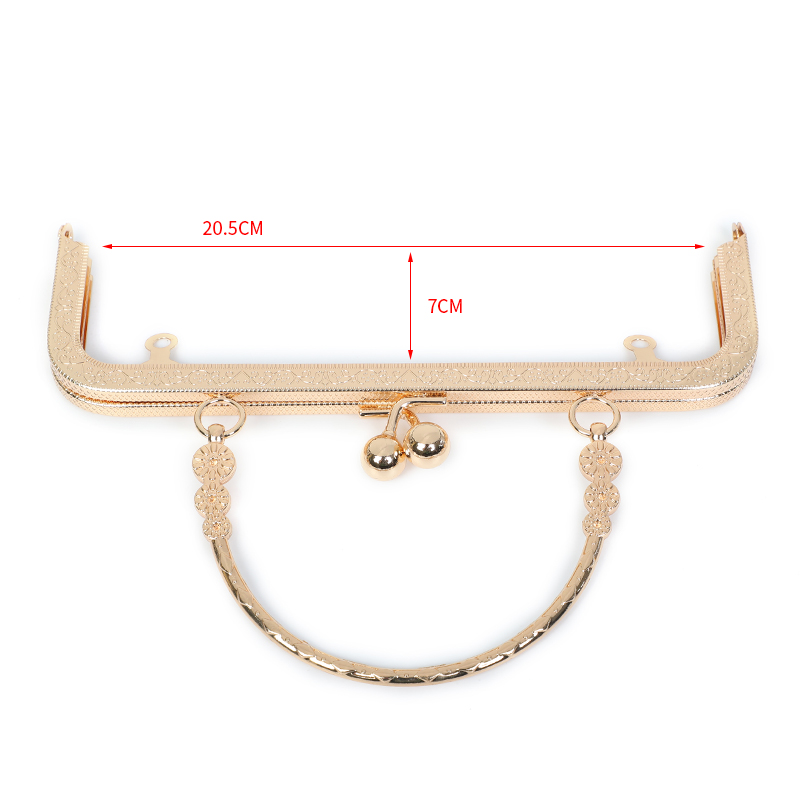20.5*7cm Clutch Frame Hardware kiss lock clasp Lightweight