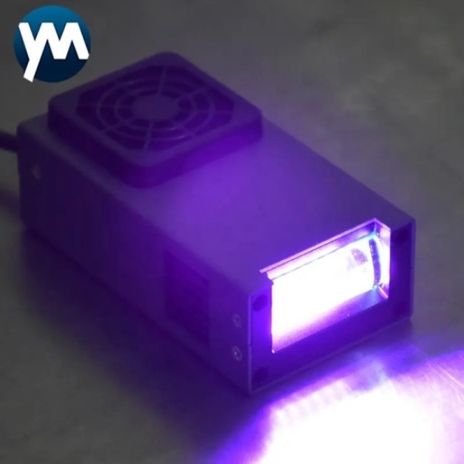70W 365nm UV LED Light 385nm 395nm 405nm Air Cooling UV Flashlight