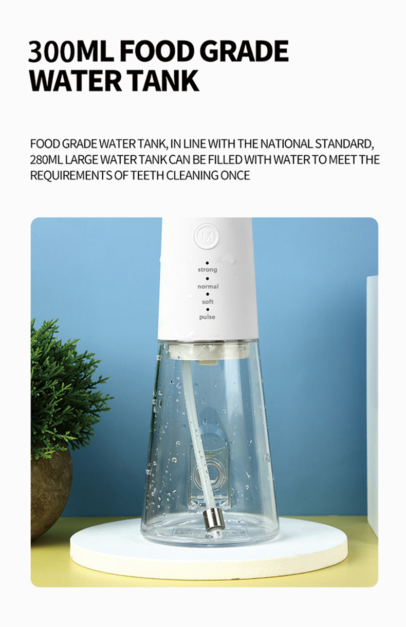 Professional Oral Dental Cordless Oral Care Irrigator Machine Water Flosser Portable Dental Flosser