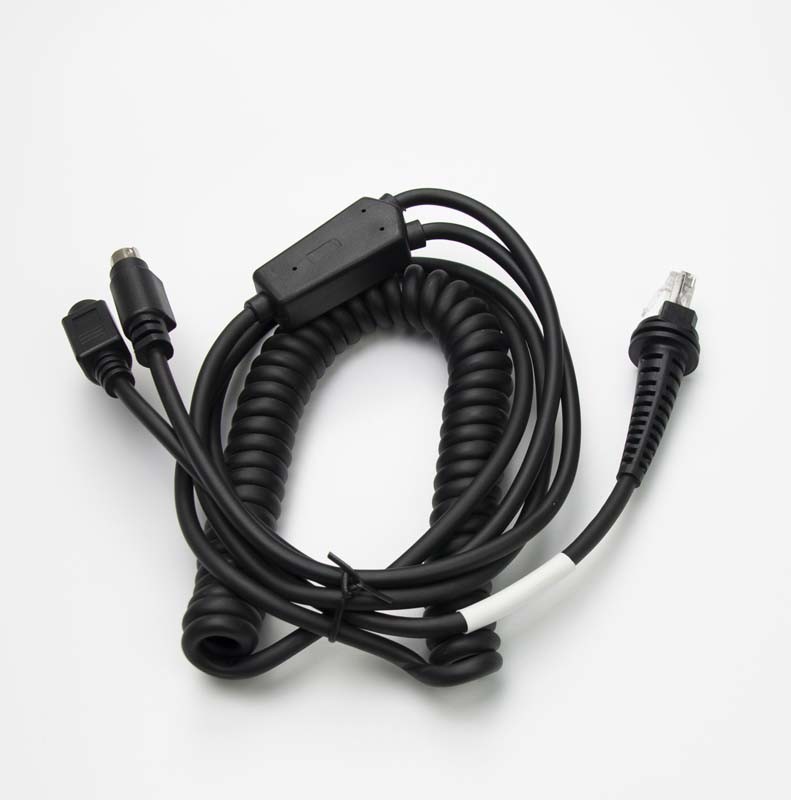 Spiral PS2 Keyboard Wedge Cable To RJ45 For Honeywell Barcode Reader