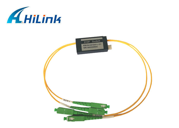 Full Function 2X2F Optomechanical Switch High Stability CE ROHS Certification