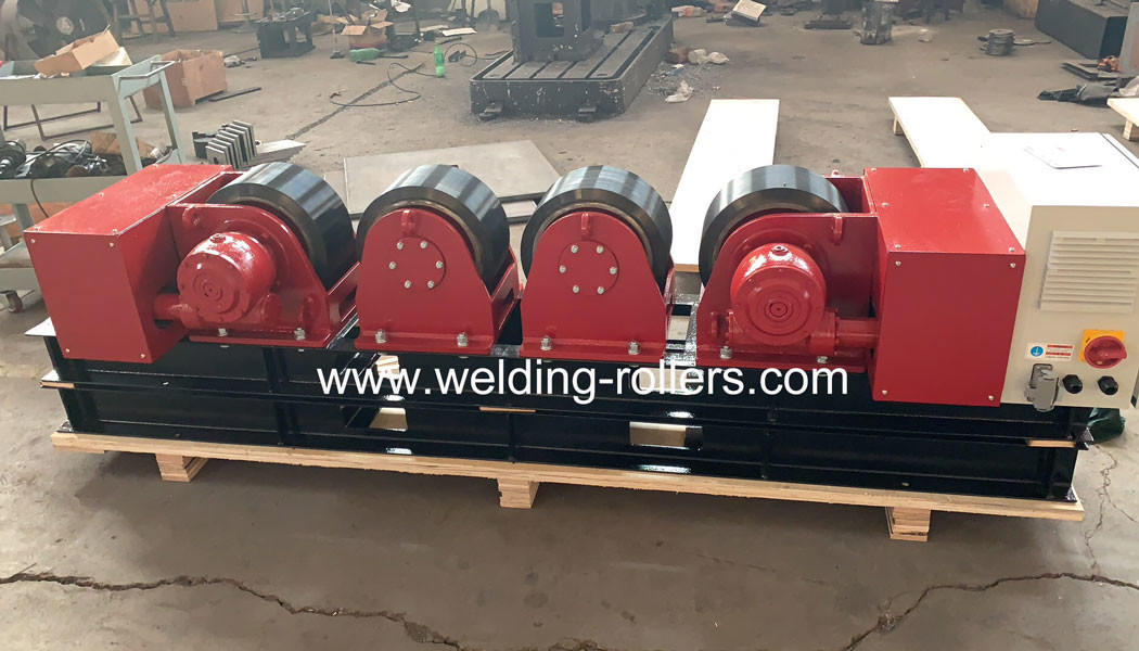 50 Ton Conventional Welding Rotator For Pipe Butt Lead Screw With PU Wheels